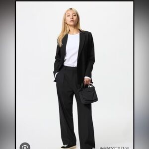 Uniqlo pleaded wide pants